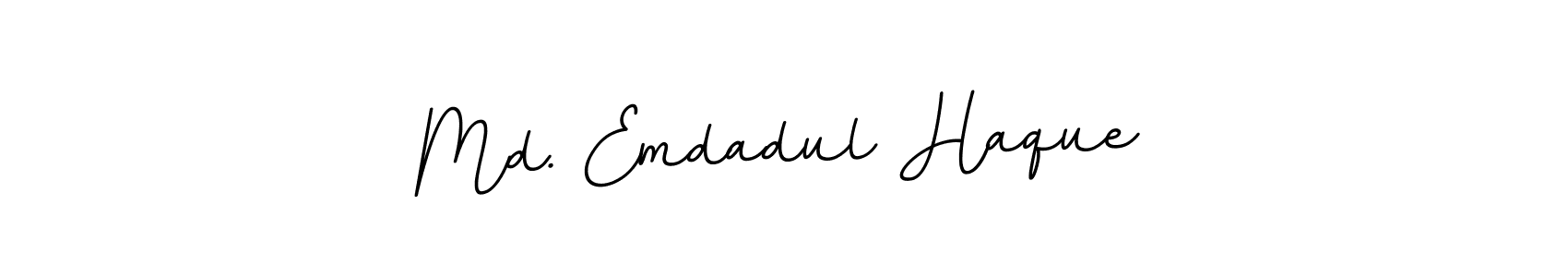 Design your own signature with our free online signature maker. With this signature software, you can create a handwritten (BallpointsItalic-DORy9) signature for name Md. Emdadul Haque. Md. Emdadul Haque signature style 11 images and pictures png