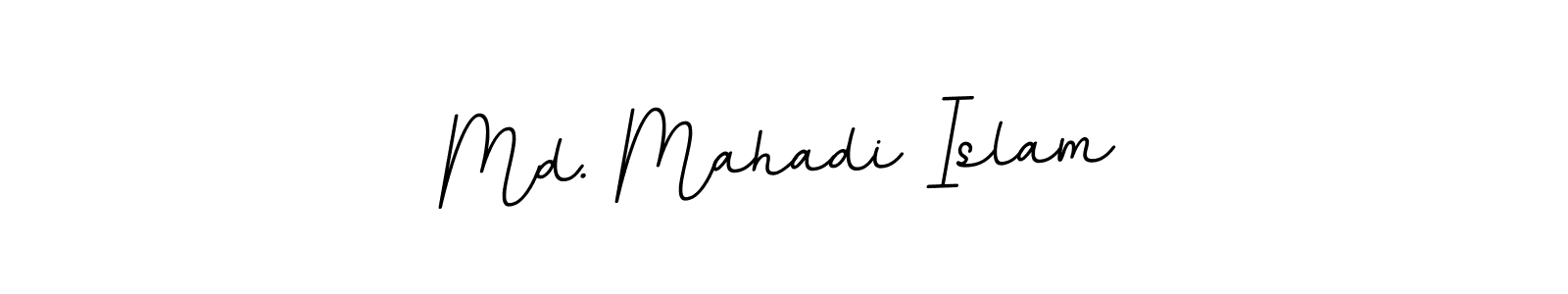 Use a signature maker to create a handwritten signature online. With this signature software, you can design (BallpointsItalic-DORy9) your own signature for name Md. Mahadi Islam. Md. Mahadi Islam signature style 11 images and pictures png