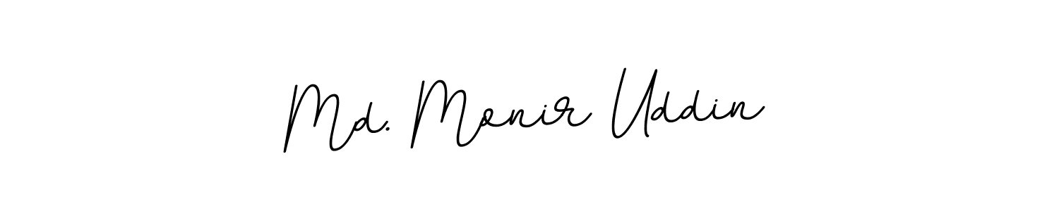 Create a beautiful signature design for name Md. Monir Uddin. With this signature (BallpointsItalic-DORy9) fonts, you can make a handwritten signature for free. Md. Monir Uddin signature style 11 images and pictures png