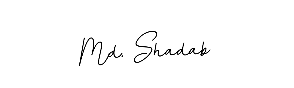 How to make Md. Shadab name signature. Use BallpointsItalic-DORy9 style for creating short signs online. This is the latest handwritten sign. Md. Shadab signature style 11 images and pictures png