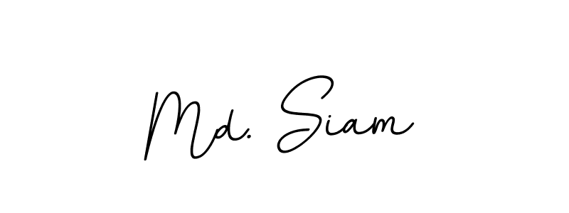 Design your own signature with our free online signature maker. With this signature software, you can create a handwritten (BallpointsItalic-DORy9) signature for name Md. Siam. Md. Siam signature style 11 images and pictures png