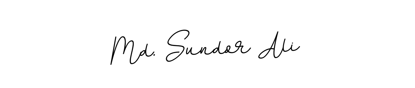 Design your own signature with our free online signature maker. With this signature software, you can create a handwritten (BallpointsItalic-DORy9) signature for name Md. Sundor Ali. Md. Sundor Ali signature style 11 images and pictures png