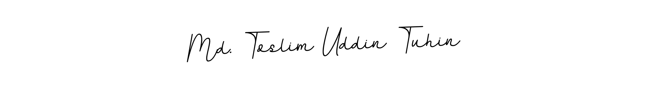 This is the best signature style for the Md. Toslim Uddin Tuhin name. Also you like these signature font (BallpointsItalic-DORy9). Mix name signature. Md. Toslim Uddin Tuhin signature style 11 images and pictures png