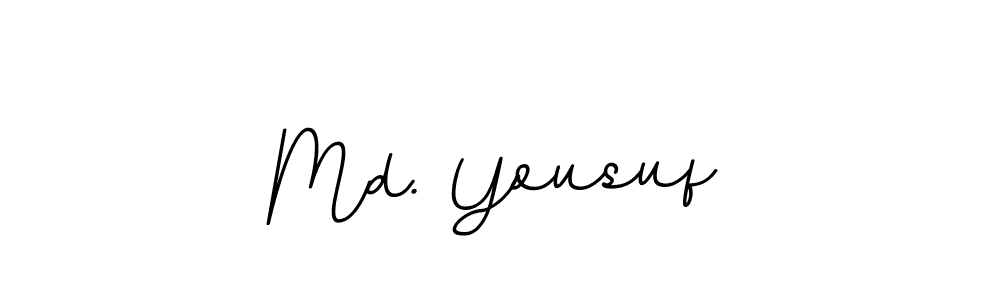 Create a beautiful signature design for name Md. Yousuf. With this signature (BallpointsItalic-DORy9) fonts, you can make a handwritten signature for free. Md. Yousuf signature style 11 images and pictures png