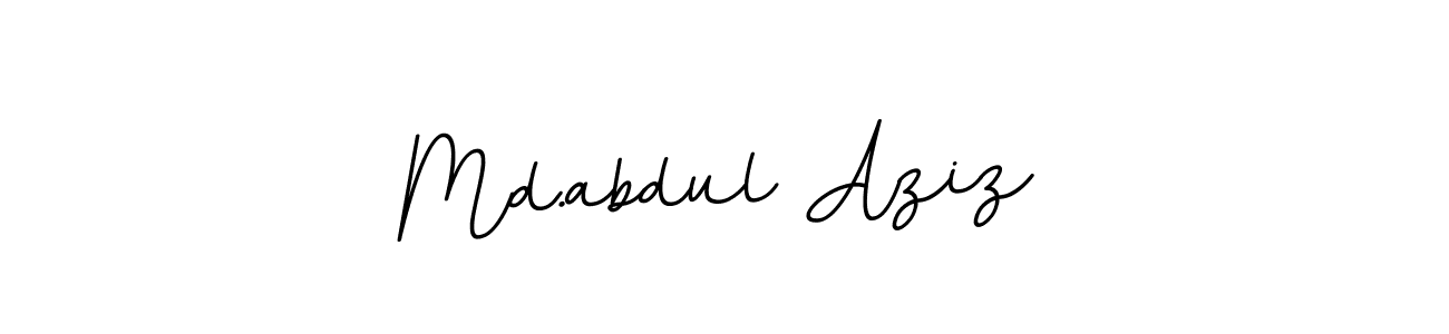 The best way (BallpointsItalic-DORy9) to make a short signature is to pick only two or three words in your name. The name Md.abdul Aziz include a total of six letters. For converting this name. Md.abdul Aziz signature style 11 images and pictures png