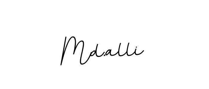 The best way (BallpointsItalic-DORy9) to make a short signature is to pick only two or three words in your name. The name Md.alli include a total of six letters. For converting this name. Md.alli signature style 11 images and pictures png