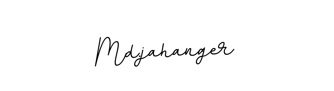 Create a beautiful signature design for name Md.jahanger. With this signature (BallpointsItalic-DORy9) fonts, you can make a handwritten signature for free. Md.jahanger signature style 11 images and pictures png