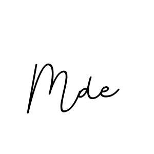 How to make Mde name signature. Use BallpointsItalic-DORy9 style for creating short signs online. This is the latest handwritten sign. Mde signature style 11 images and pictures png