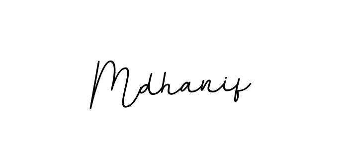 Design your own signature with our free online signature maker. With this signature software, you can create a handwritten (BallpointsItalic-DORy9) signature for name Mdhanif. Mdhanif signature style 11 images and pictures png