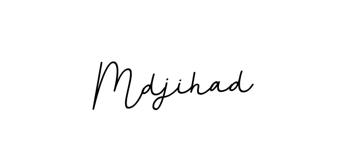 The best way (BallpointsItalic-DORy9) to make a short signature is to pick only two or three words in your name. The name Mdjihad include a total of six letters. For converting this name. Mdjihad signature style 11 images and pictures png
