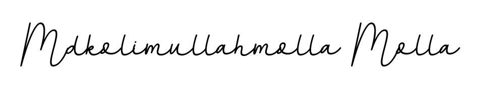 Check out images of Autograph of Mdkolimullahmolla Molla name. Actor Mdkolimullahmolla Molla Signature Style. BallpointsItalic-DORy9 is a professional sign style online. Mdkolimullahmolla Molla signature style 11 images and pictures png
