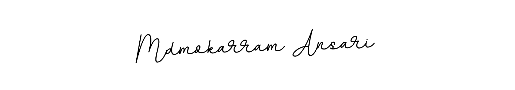 Make a beautiful signature design for name Mdmokarram Ansari. With this signature (BallpointsItalic-DORy9) style, you can create a handwritten signature for free. Mdmokarram Ansari signature style 11 images and pictures png