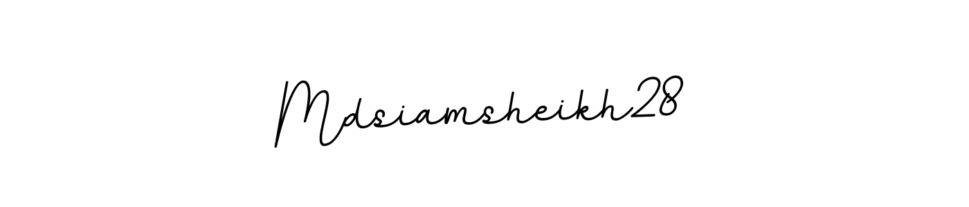 Use a signature maker to create a handwritten signature online. With this signature software, you can design (BallpointsItalic-DORy9) your own signature for name Mdsiamsheikh28. Mdsiamsheikh28 signature style 11 images and pictures png