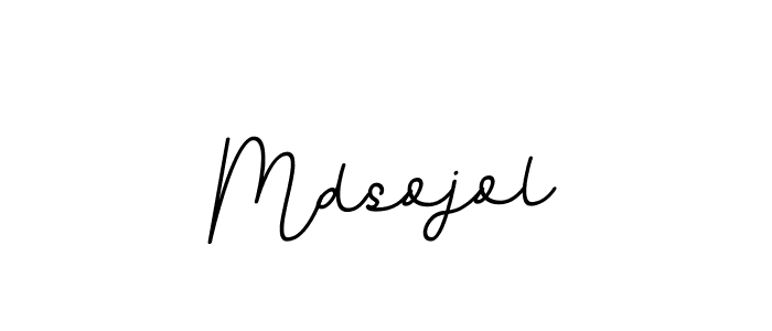 Design your own signature with our free online signature maker. With this signature software, you can create a handwritten (BallpointsItalic-DORy9) signature for name Mdsojol. Mdsojol signature style 11 images and pictures png