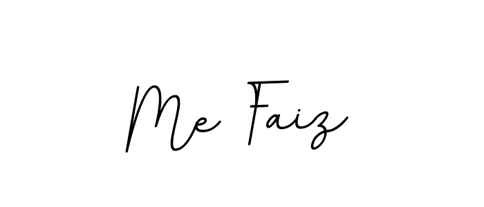 Design your own signature with our free online signature maker. With this signature software, you can create a handwritten (BallpointsItalic-DORy9) signature for name Me Faiz. Me Faiz signature style 11 images and pictures png