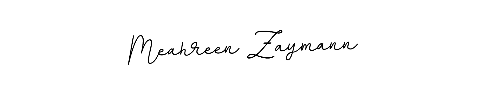 Create a beautiful signature design for name Meahreen Zaymann. With this signature (BallpointsItalic-DORy9) fonts, you can make a handwritten signature for free. Meahreen Zaymann signature style 11 images and pictures png