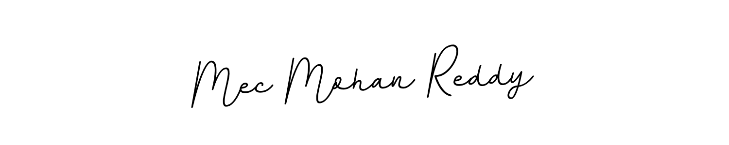 Make a beautiful signature design for name Mec Mohan Reddy. With this signature (BallpointsItalic-DORy9) style, you can create a handwritten signature for free. Mec Mohan Reddy signature style 11 images and pictures png