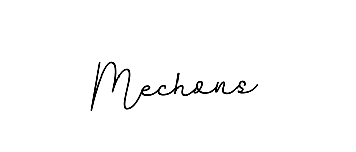 Make a beautiful signature design for name Mechons. With this signature (BallpointsItalic-DORy9) style, you can create a handwritten signature for free. Mechons signature style 11 images and pictures png