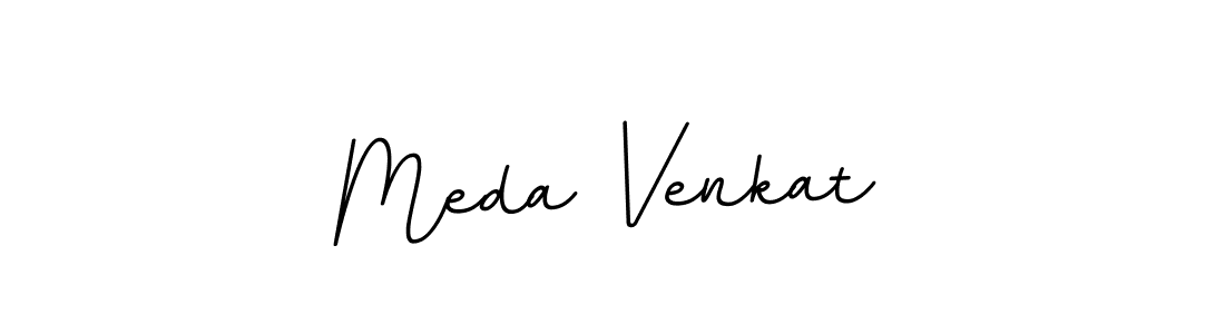 Meda Venkat stylish signature style. Best Handwritten Sign (BallpointsItalic-DORy9) for my name. Handwritten Signature Collection Ideas for my name Meda Venkat. Meda Venkat signature style 11 images and pictures png