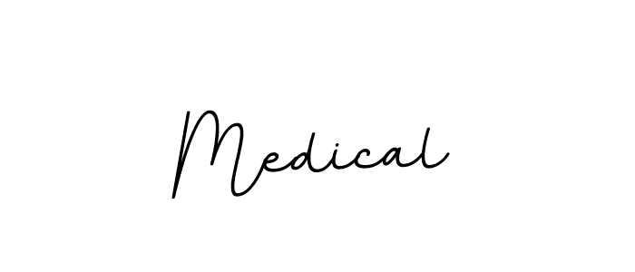 How to make Medical name signature. Use BallpointsItalic-DORy9 style for creating short signs online. This is the latest handwritten sign. Medical signature style 11 images and pictures png