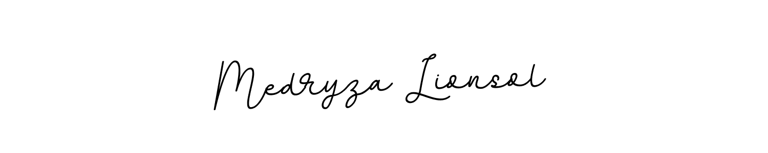 Design your own signature with our free online signature maker. With this signature software, you can create a handwritten (BallpointsItalic-DORy9) signature for name Medryza Lionsol. Medryza Lionsol signature style 11 images and pictures png