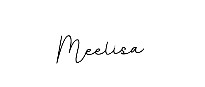You should practise on your own different ways (BallpointsItalic-DORy9) to write your name (Meelisa) in signature. don't let someone else do it for you. Meelisa signature style 11 images and pictures png