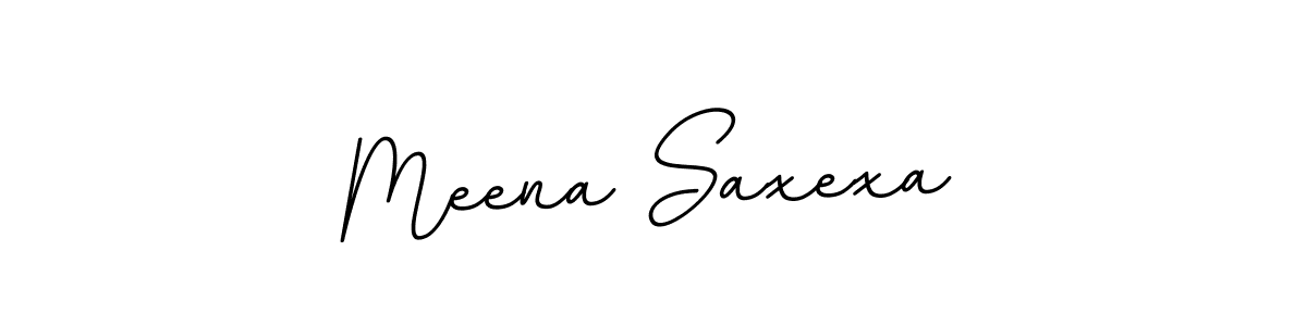 Design your own signature with our free online signature maker. With this signature software, you can create a handwritten (BallpointsItalic-DORy9) signature for name Meena Saxexa. Meena Saxexa signature style 11 images and pictures png