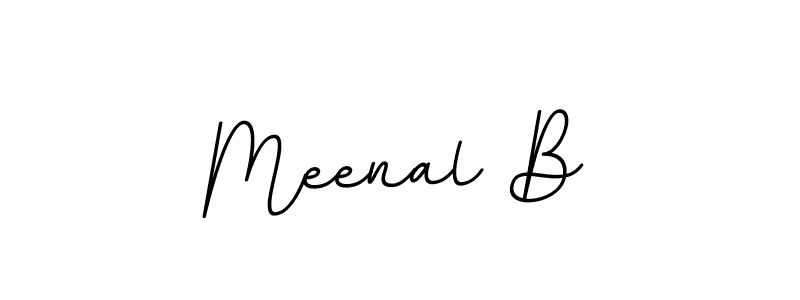 Make a beautiful signature design for name Meenal B. Use this online signature maker to create a handwritten signature for free. Meenal B signature style 11 images and pictures png