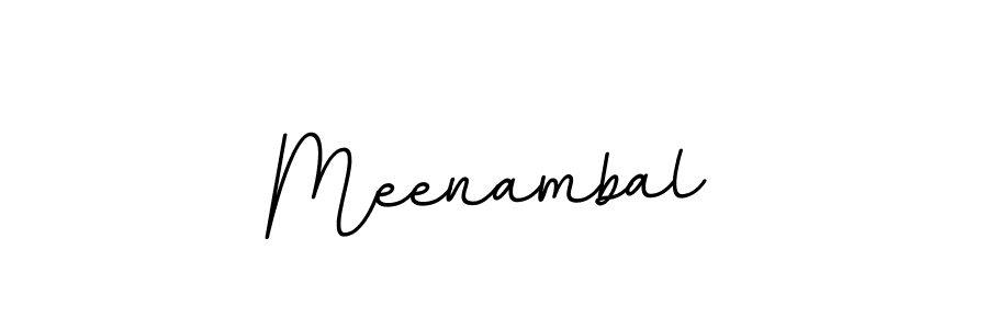 Create a beautiful signature design for name Meenambal. With this signature (BallpointsItalic-DORy9) fonts, you can make a handwritten signature for free. Meenambal signature style 11 images and pictures png