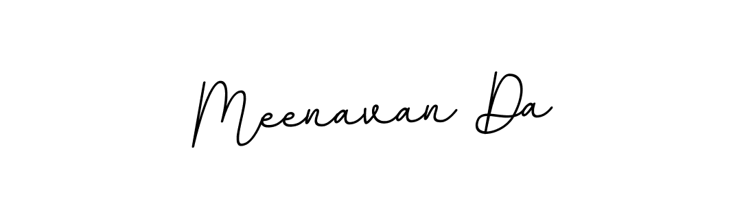 Use a signature maker to create a handwritten signature online. With this signature software, you can design (BallpointsItalic-DORy9) your own signature for name Meenavan Da. Meenavan Da signature style 11 images and pictures png