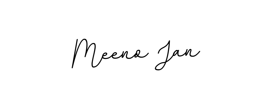 Use a signature maker to create a handwritten signature online. With this signature software, you can design (BallpointsItalic-DORy9) your own signature for name Meeno Jan. Meeno Jan signature style 11 images and pictures png