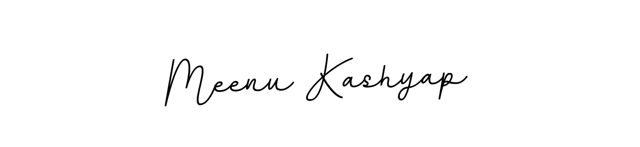 How to make Meenu Kashyap name signature. Use BallpointsItalic-DORy9 style for creating short signs online. This is the latest handwritten sign. Meenu Kashyap signature style 11 images and pictures png