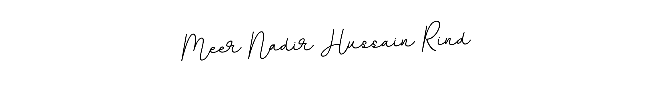 How to make Meer Nadir Hussain Rind name signature. Use BallpointsItalic-DORy9 style for creating short signs online. This is the latest handwritten sign. Meer Nadir Hussain Rind signature style 11 images and pictures png