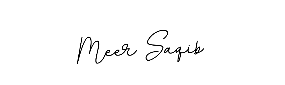 The best way (BallpointsItalic-DORy9) to make a short signature is to pick only two or three words in your name. The name Meer Saqib include a total of six letters. For converting this name. Meer Saqib signature style 11 images and pictures png