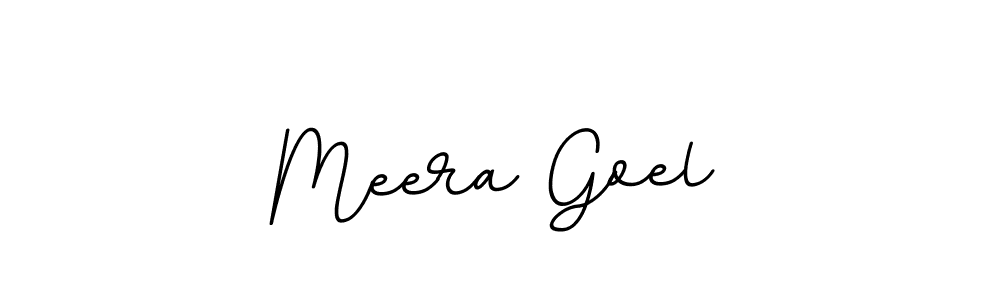 Create a beautiful signature design for name Meera Goel. With this signature (BallpointsItalic-DORy9) fonts, you can make a handwritten signature for free. Meera Goel signature style 11 images and pictures png