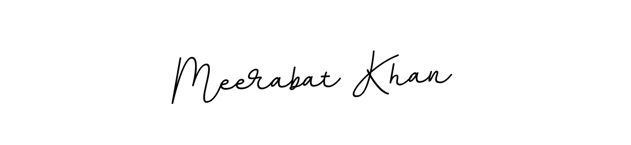 Use a signature maker to create a handwritten signature online. With this signature software, you can design (BallpointsItalic-DORy9) your own signature for name Meerabat Khan. Meerabat Khan signature style 11 images and pictures png