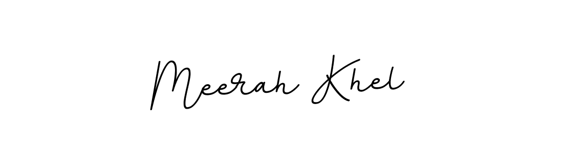 Design your own signature with our free online signature maker. With this signature software, you can create a handwritten (BallpointsItalic-DORy9) signature for name Meerah Khel. Meerah Khel signature style 11 images and pictures png