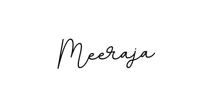 Use a signature maker to create a handwritten signature online. With this signature software, you can design (BallpointsItalic-DORy9) your own signature for name Meeraja. Meeraja signature style 11 images and pictures png