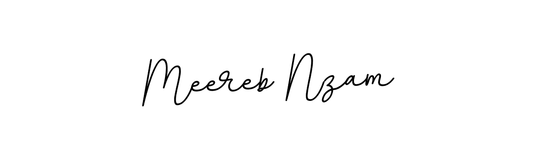 if you are searching for the best signature style for your name Meereb Nzam. so please give up your signature search. here we have designed multiple signature styles  using BallpointsItalic-DORy9. Meereb Nzam signature style 11 images and pictures png