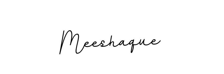 Make a beautiful signature design for name Meeshaque. With this signature (BallpointsItalic-DORy9) style, you can create a handwritten signature for free. Meeshaque signature style 11 images and pictures png