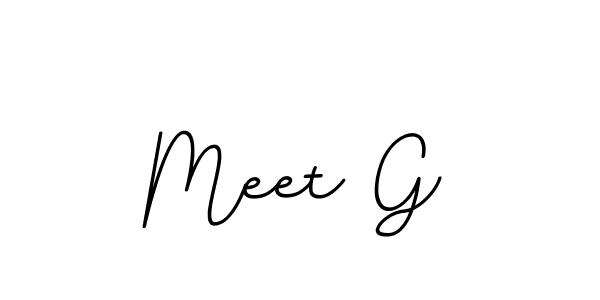 Create a beautiful signature design for name Meet G. With this signature (BallpointsItalic-DORy9) fonts, you can make a handwritten signature for free. Meet G signature style 11 images and pictures png