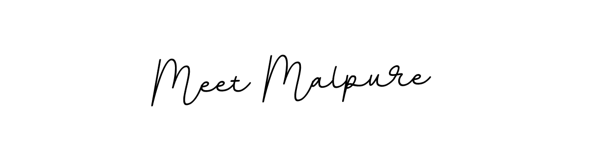 The best way (BallpointsItalic-DORy9) to make a short signature is to pick only two or three words in your name. The name Meet Malpure include a total of six letters. For converting this name. Meet Malpure signature style 11 images and pictures png