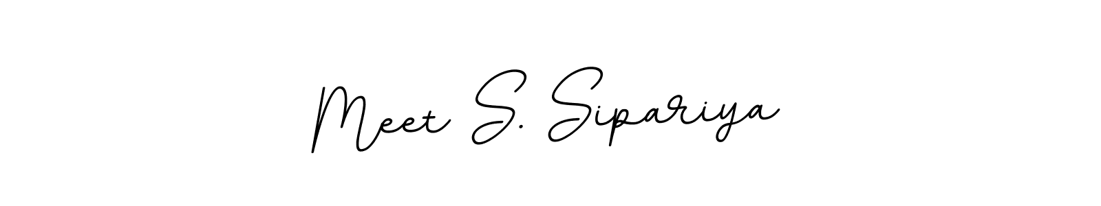 How to make Meet S. Sipariya signature? BallpointsItalic-DORy9 is a professional autograph style. Create handwritten signature for Meet S. Sipariya name. Meet S. Sipariya signature style 11 images and pictures png