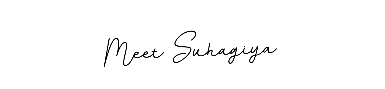 Meet Suhagiya stylish signature style. Best Handwritten Sign (BallpointsItalic-DORy9) for my name. Handwritten Signature Collection Ideas for my name Meet Suhagiya. Meet Suhagiya signature style 11 images and pictures png