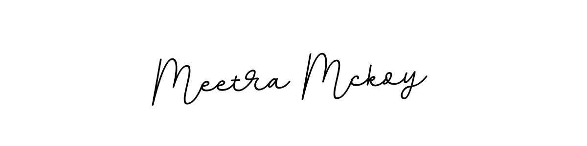 Design your own signature with our free online signature maker. With this signature software, you can create a handwritten (BallpointsItalic-DORy9) signature for name Meetra Mckoy. Meetra Mckoy signature style 11 images and pictures png