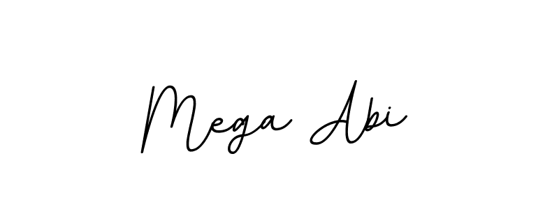 How to make Mega Abi name signature. Use BallpointsItalic-DORy9 style for creating short signs online. This is the latest handwritten sign. Mega Abi signature style 11 images and pictures png