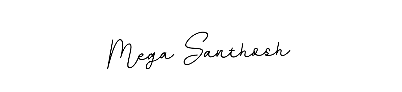 The best way (BallpointsItalic-DORy9) to make a short signature is to pick only two or three words in your name. The name Mega Santhosh include a total of six letters. For converting this name. Mega Santhosh signature style 11 images and pictures png