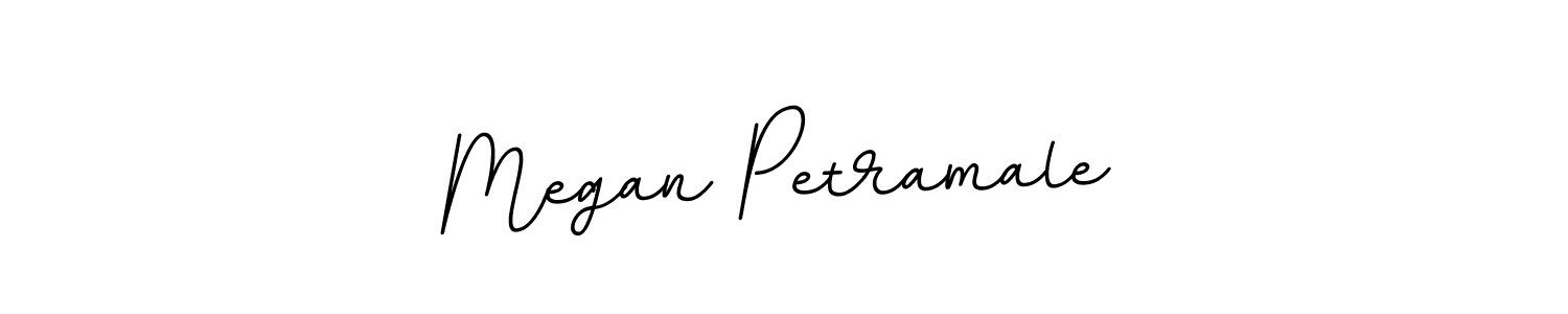 This is the best signature style for the Megan Petramale name. Also you like these signature font (BallpointsItalic-DORy9). Mix name signature. Megan Petramale signature style 11 images and pictures png