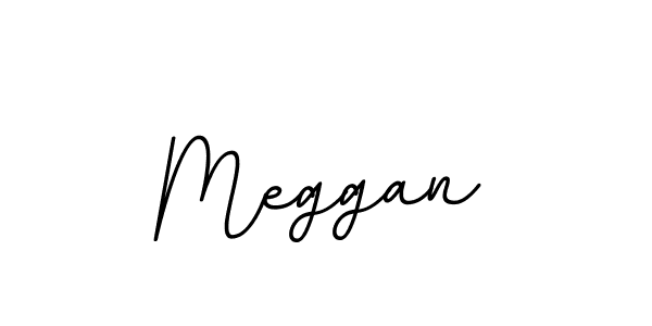 How to make Meggan name signature. Use BallpointsItalic-DORy9 style for creating short signs online. This is the latest handwritten sign. Meggan signature style 11 images and pictures png