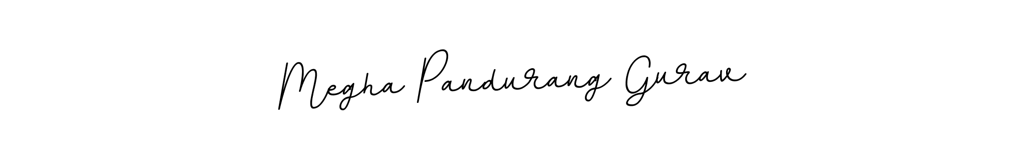 Megha Pandurang Gurav stylish signature style. Best Handwritten Sign (BallpointsItalic-DORy9) for my name. Handwritten Signature Collection Ideas for my name Megha Pandurang Gurav. Megha Pandurang Gurav signature style 11 images and pictures png